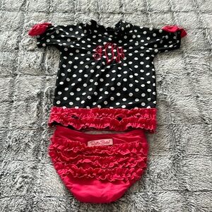 Ruffle Butts 2 piece swim suit